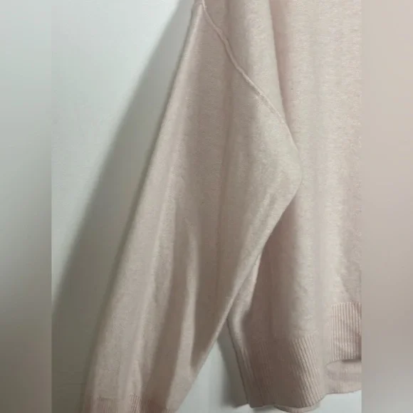 NWOT Pilcro Anthropologie Alani Light Pink Cashmere Sweater- XL - Picture 8 of 12